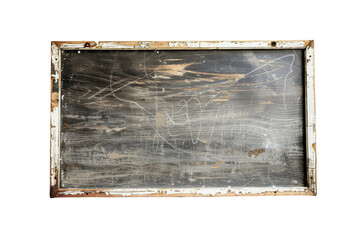 Dirty Black Board Isolated On Transparent Background