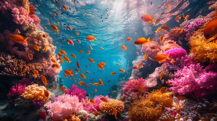 Fototapeta na wymiar underwater diversity