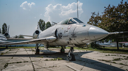 Fototapeta na wymiar The Museum of Aviation in Belgrade. Fizir FN. This i