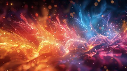 Obraz premium Colorful Space Filled With Stars