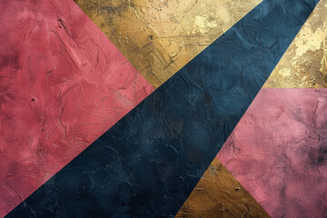 Minimalist outline of a webzine, pink, electric blue, gold, black, and dark background.