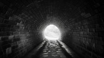 Image of the light at the end of the tunnel.