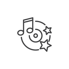 Music Festival line icon