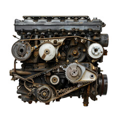 Engine Timing Cover isolated on transparent background