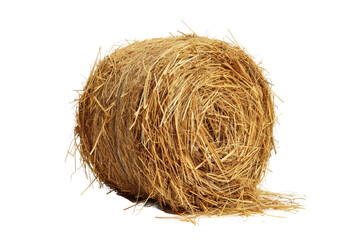 The Hay Bale Isolated On Transparent Background