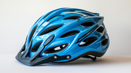 Fototapeta premium bike helmet on white background