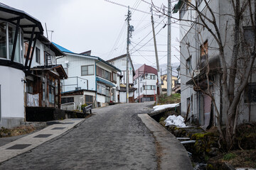 Fototapeta na wymiar Japanese town