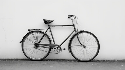 bike on white background - obrazy, fototapety, plakaty