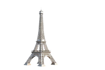 Fototapeta na wymiar The Eiffel Tower Isolated On Transparent Background