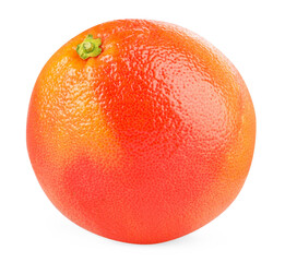 Fresh ripe grapefruit isolated on white. Citrus fruit