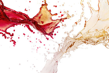 Wine Splash Artistry Isolated On Transparent Background