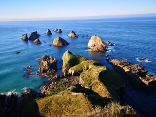 Iconic Nugget Point, Otago coast landmark, New Zealand