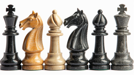 chess on white background
