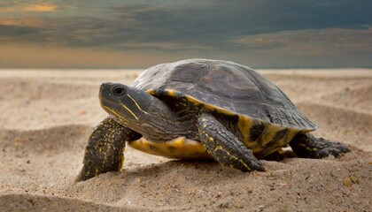 Obraz premium turtle on the beach