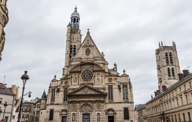 Fototapeta na wymiar Church of Saint-Étienne-du-Mont in Paris, France
