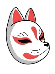 fox mask, kitsune mask, mask premium, japanese mythology, japanese cartoon, mask anime, kitusne, mask wallpaper