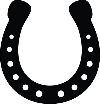 recommend clip art: Flat Style Horseshoe Icon: Vector Illustration of Luck Symbol