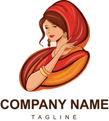 Vector boutique fashion modern logo company vector template