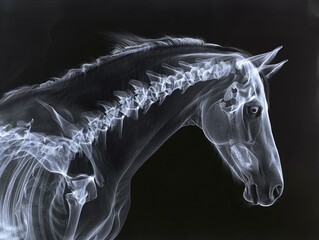 xray of a horse,
