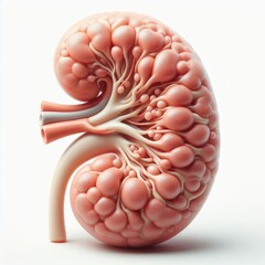 human kidney organ on white
 - obrazy, fototapety, plakaty