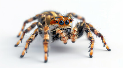 cute spider on white background