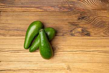 Avocado Isolated, Whole Avokado, Green Avocados Slice, Fresh Alligator Pear, Long Avocado Fruit