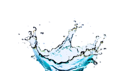 water splash isolated on white background