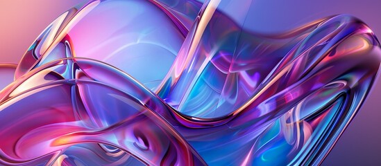 Colorful swirling colors shapes background. Blue, purple, and pink liquid waves.