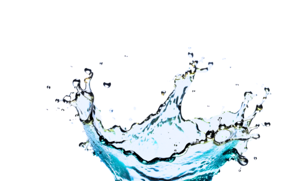 water splash isolated on white background