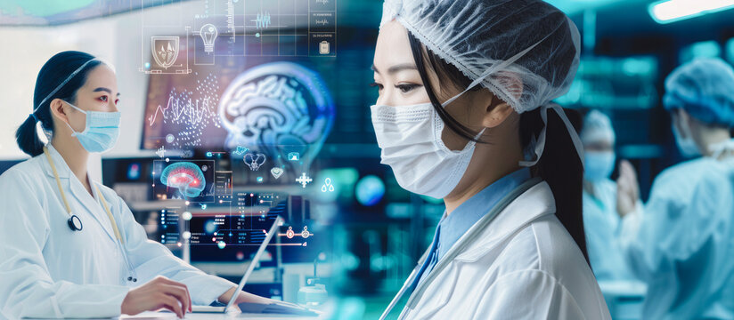 Healthcare workers use various tools to enhance productivity: messaging apps for team communication and virtual meeting platforms for team coordination.