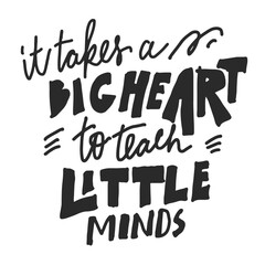 Teachers card. Card for Teacher's day. Hand lettering for your design