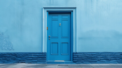 entry door on white background