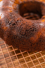 Baking Gingerbread Bundt Cake with Caramel Frosting Ingredients
