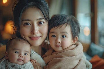 Intimate and tender image of a young mother sharing a lovely reading moment with her baby