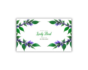 Flowers elegant invite card wedding invitation Floral wedding template