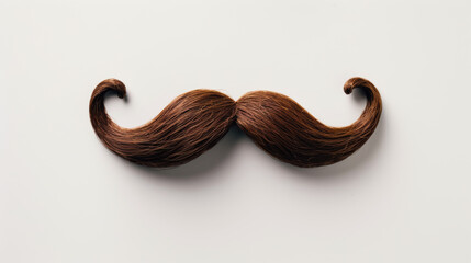 fake mustage on white background