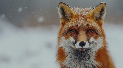 fox on white background