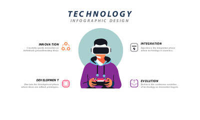 Technology Infographic Vector Illustration
