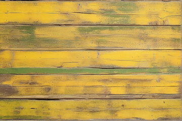 yellow and green painted and old and dirty and weathered wood wall wooden plank board texture background
