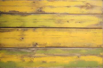 yellow and green painted and old and dirty and weathered wood wall wooden plank board texture background