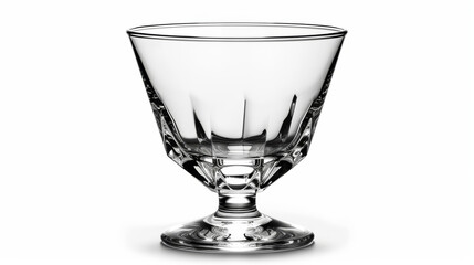 glass on white background