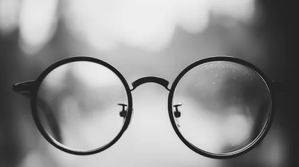 Fotobehang glasses on white background © Vladislav