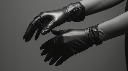 gloves on white background