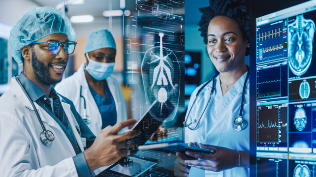 Healthcare workers use various tools to enhance productivity: messaging apps for team communication and virtual meeting platforms for team coordination.