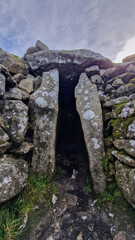 Entrance to Seefin Passage Tomb: A solemn portal to ancient mysteries, where the echoes of history reverberate within the hallowed chambers of time.