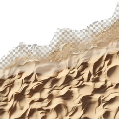 sand on transparent background