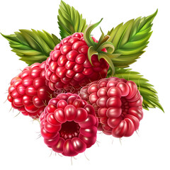 raspberry on transparent background