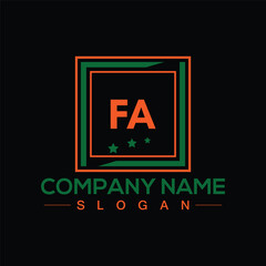 Premium FA creative unique logo design for your business