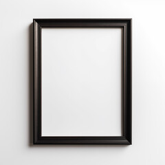Black Thin Wooden Picture Frame Mockup