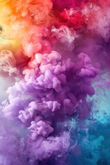 Abstract image showing purple, pink, blue, and red smoke swirls, conveying a sense of mystique and creativity